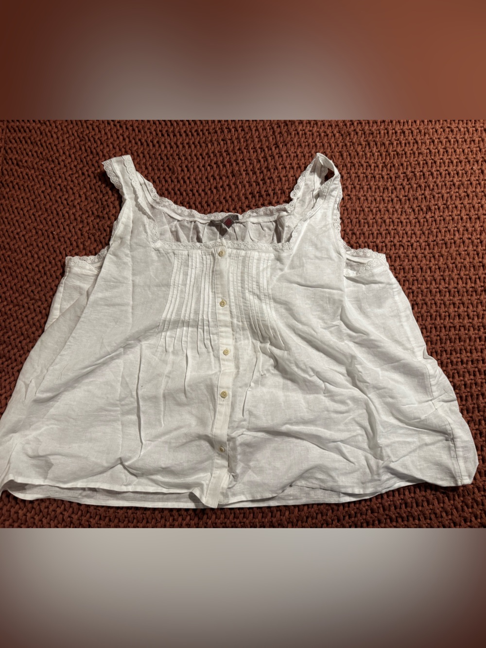 J. Crew White Eyelet-Trim Button PJ set - Picture 1 of 5